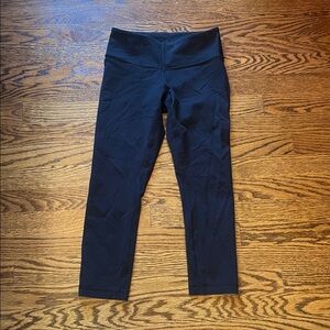 Lululemon Black High-Waisted Leggings Cropped